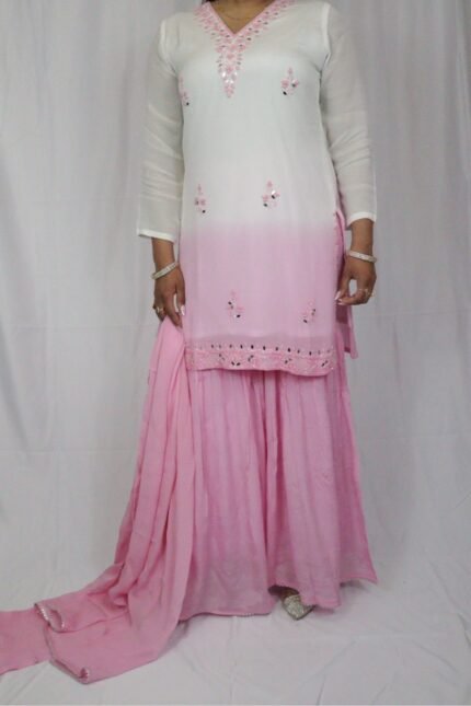 Ombré Sharara Suit